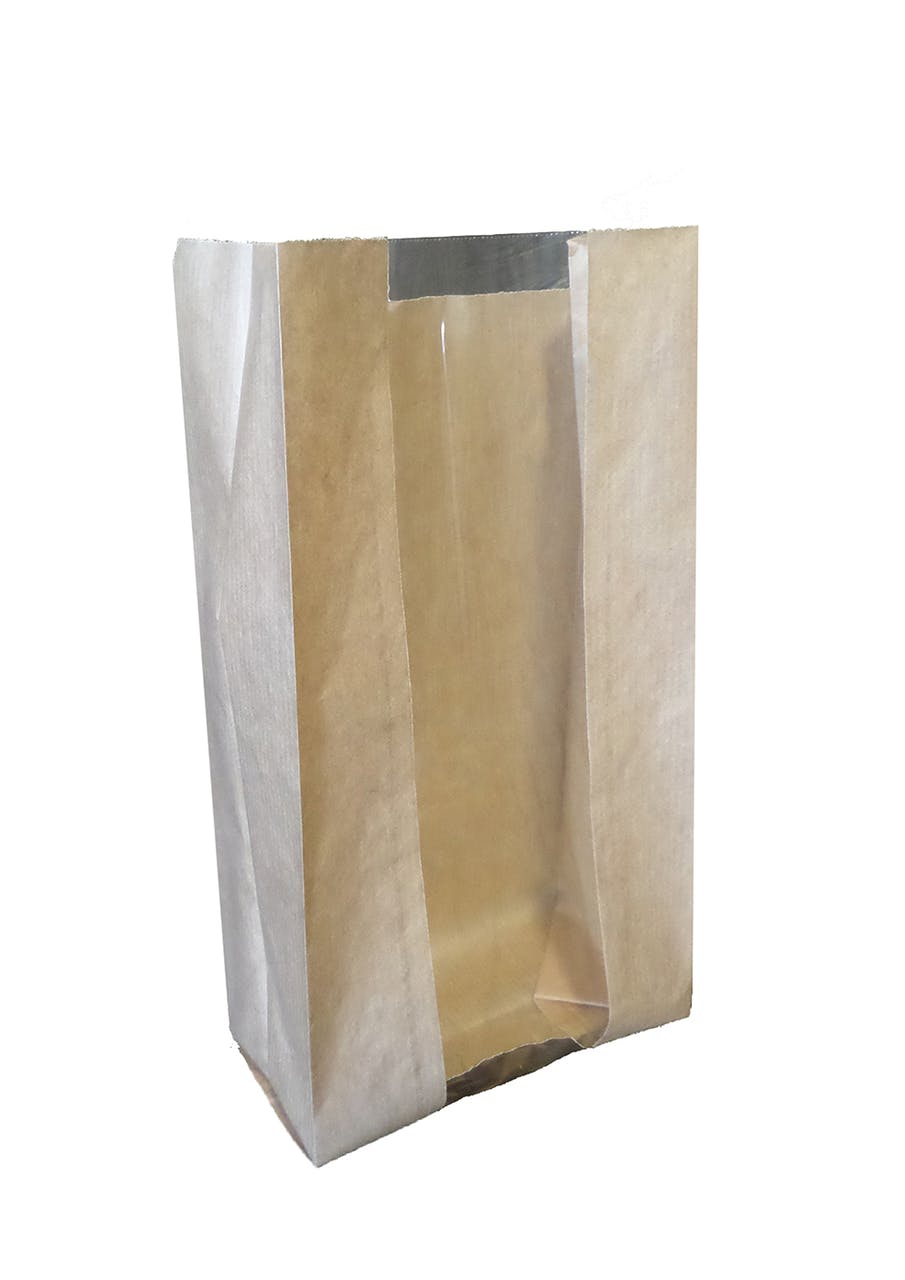 Sac avec fenêtre kraft brun 38 x 24 x 9.5 cm x 1000 Evenplast - 282021 ...