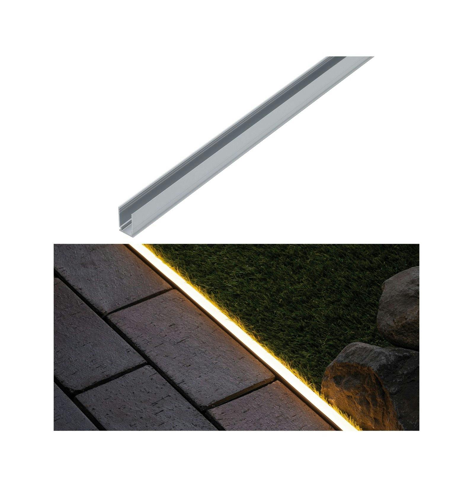 Paulmann Plug & Shine LED Strip Profil Warmweiß Aluminiumprofil 1m 94216 |  METRO Marktplatz