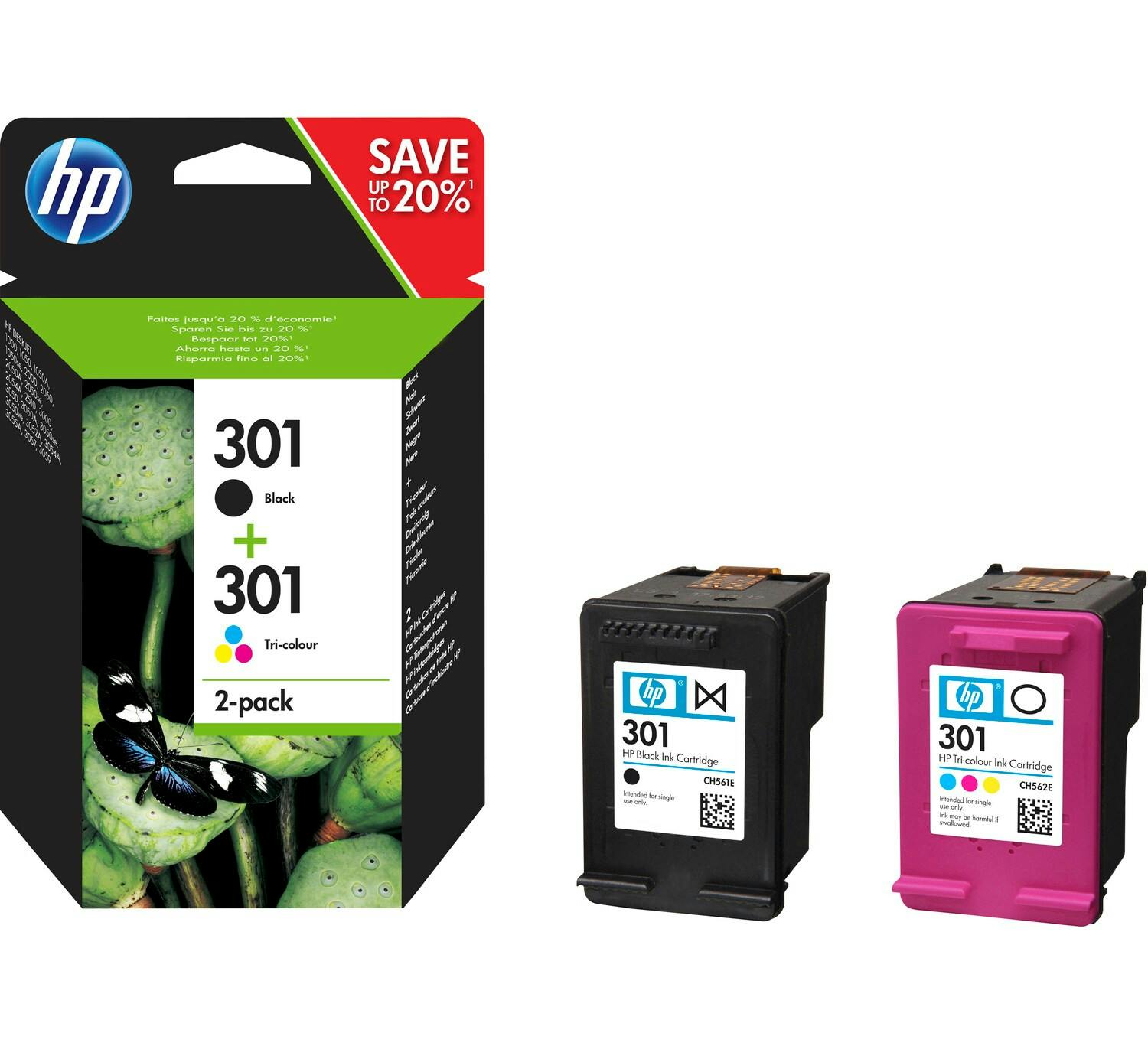 HP Pack de 2 Cartouches d'Encre HP 304 Noire et Trois Couleurs