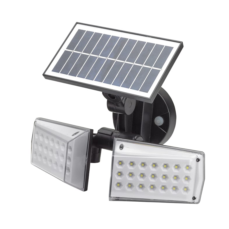 Aplique Foco Solar Led Exterior Ip65, 200 Lumenes, Sensor Movimiento Y  Crepuscular, Foco Led Bateria, Foco