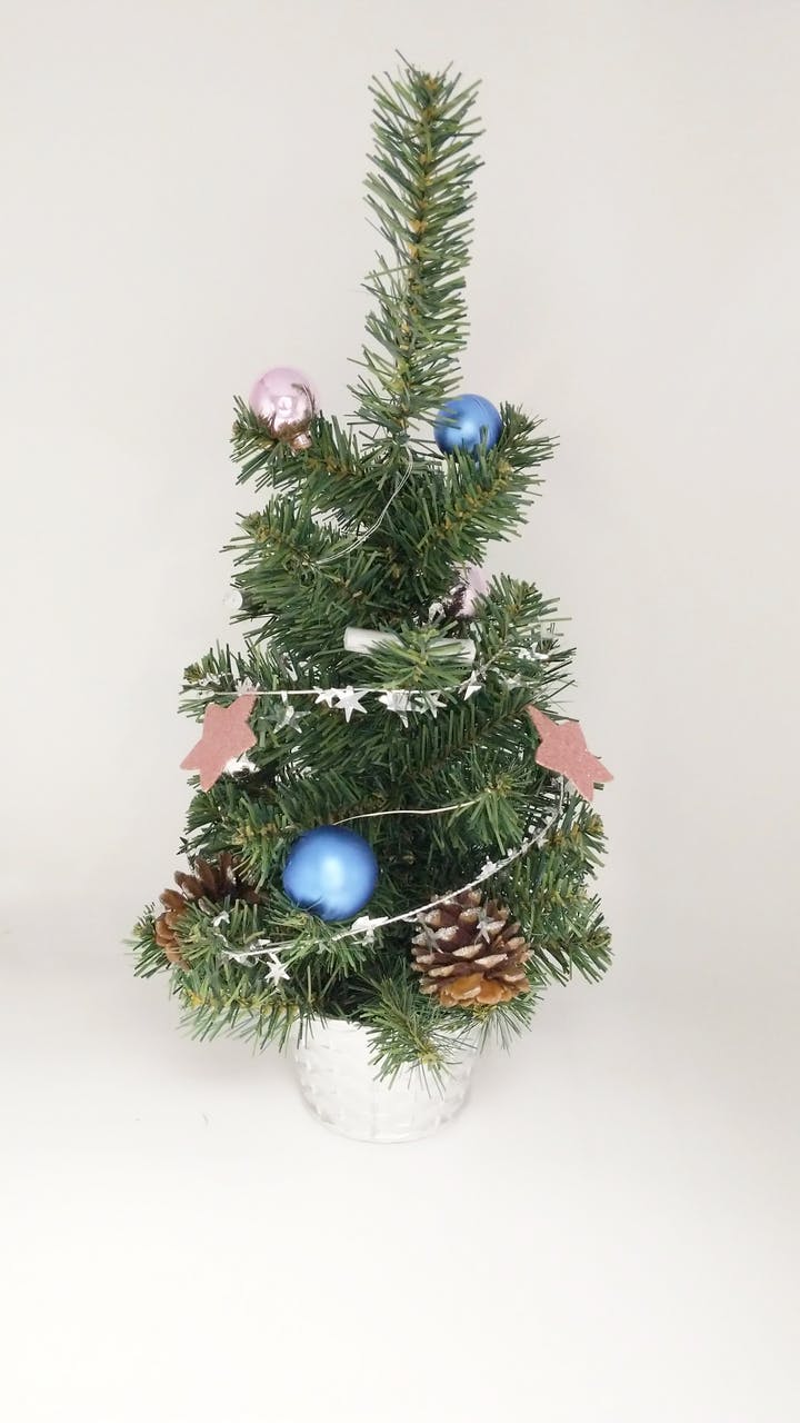 Tarrington House Weihnachtsbaum, dekoriert, mit 10 LEDKette, Kunststoff, 45 cm, grün METRO
