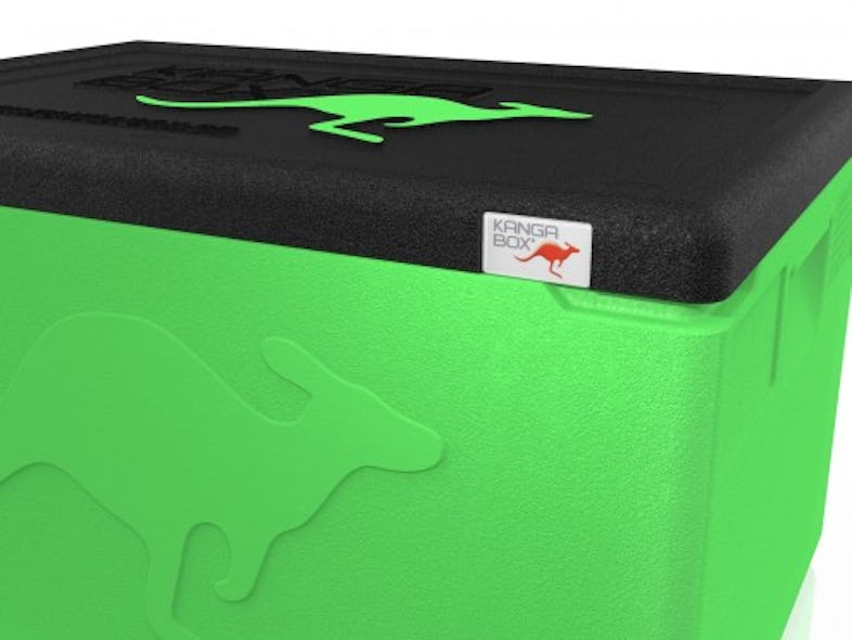 Thermobox / Styroporbox mit Deckel, grün oder schwarz