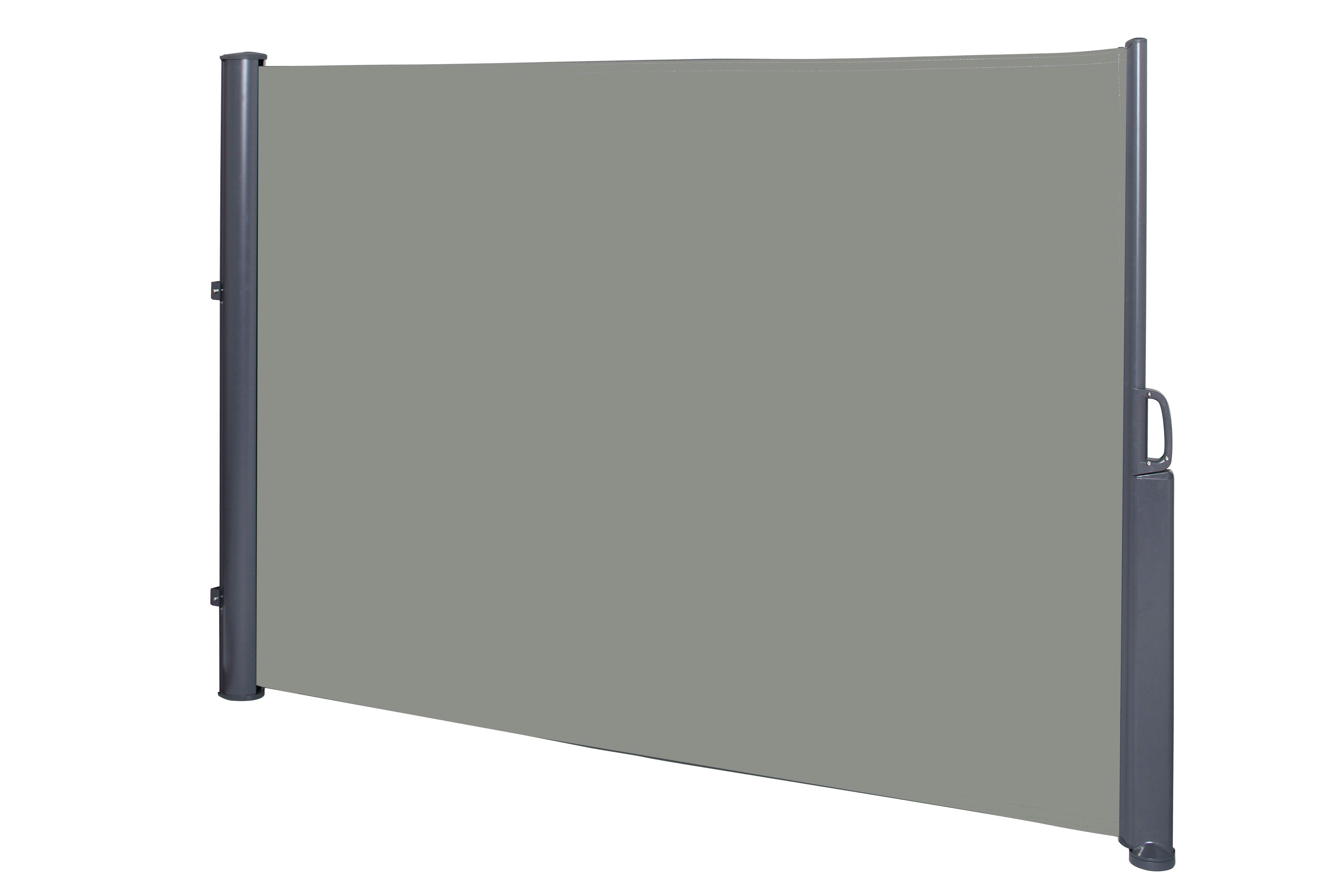 bovenste Kinderrijmpjes Perseus Tarrington House zijscherm, aluminium/ polyester, 1,8 x 3,5 m, lichtgrijs |  MAKRO Webshop