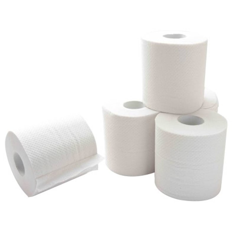 Papier hygiénique compact pure ouate blanche gaufrée 2 plis