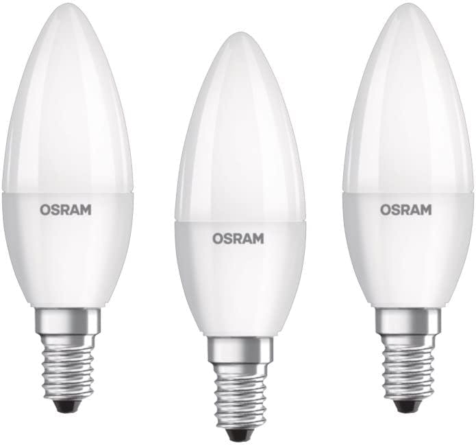 OSRAM Lampada LED Base Classic A 100 forma a goccia luce fredda attacco E27  plastica Confezione da 3 pezzi