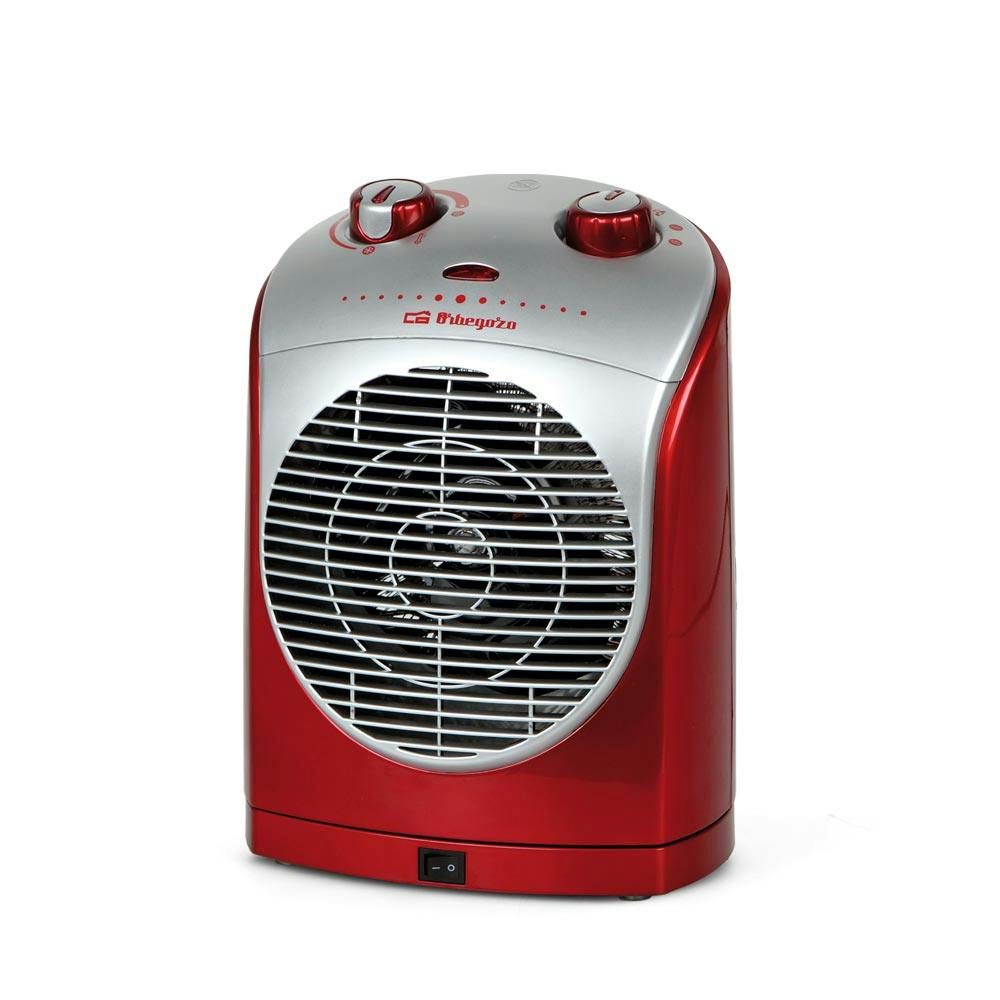 Orbegozo calefactor horizontal FH 5035, termostato regulable, 2 niveles de  potencia, función ventilador, asa de transporte, 2500 W