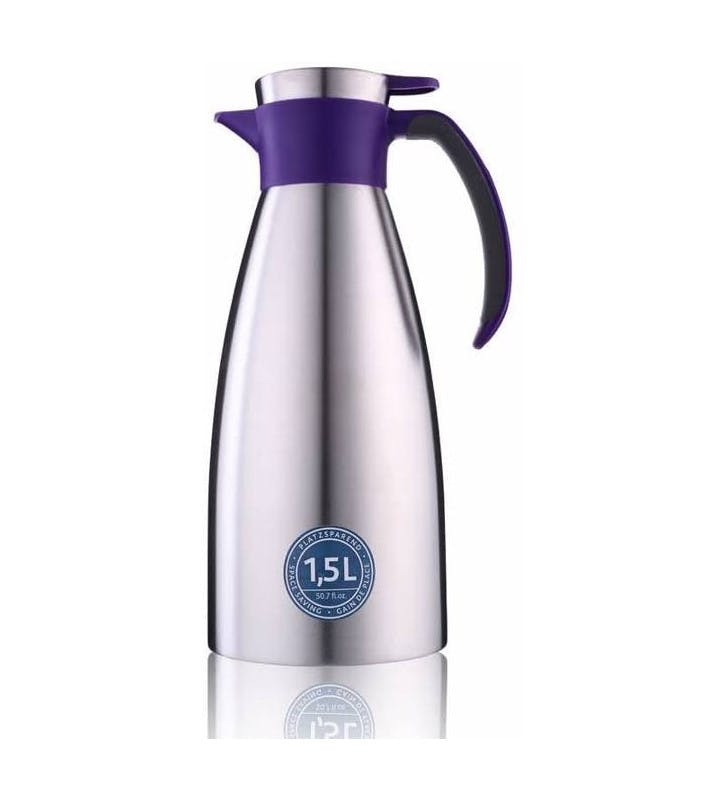 Emsa Soft Grip Caraffa Termica,In Acciaio Inox Doppia Camera ,Chiusura