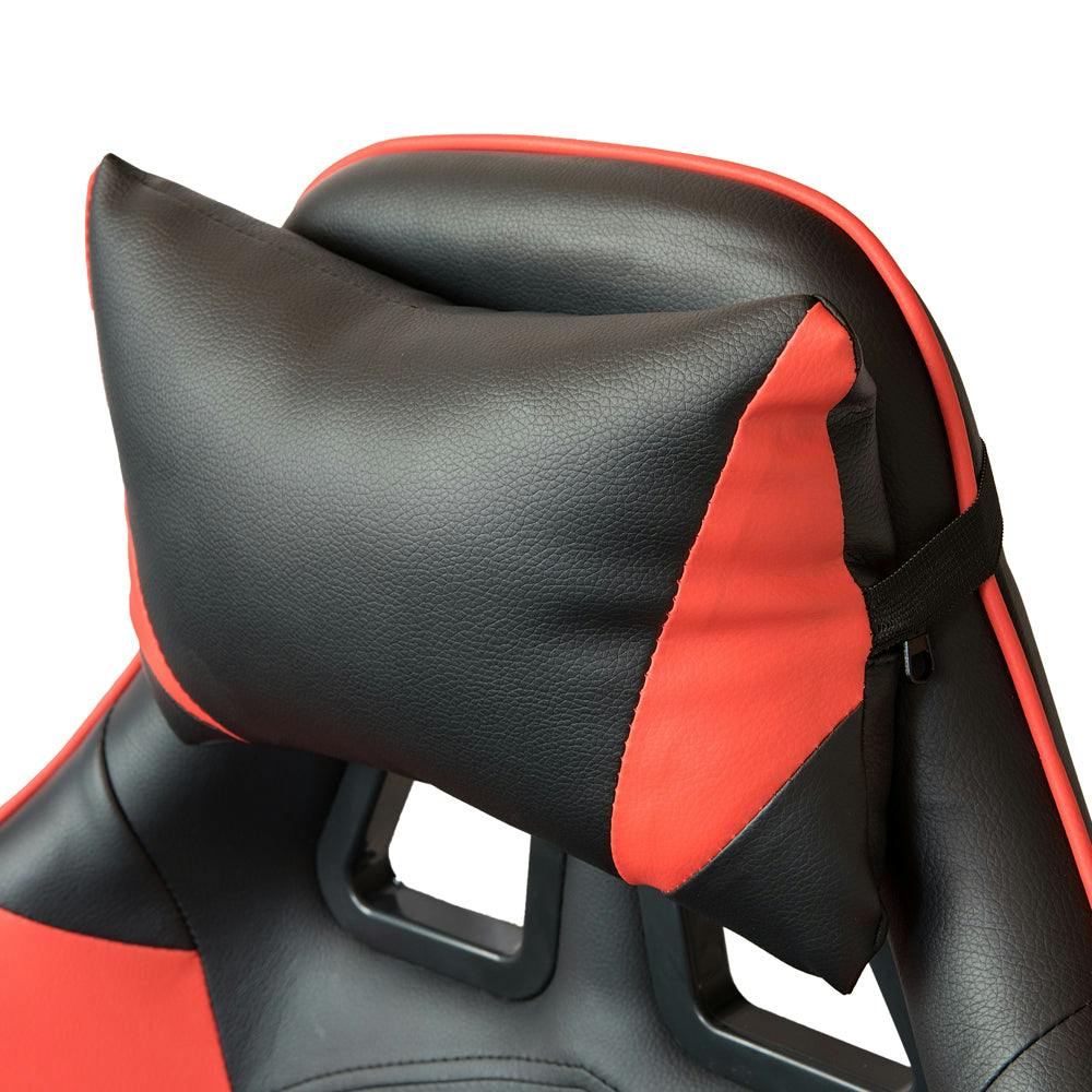 ML-Design Sedia da Gaming Ecopelle Nero Rosso Poltrona da Ufficio  Ergonomica e Confortevole Braccioli Poggiatesta Altezza Regolabile  Reclinabile Girevole Supporto Lombare Riciclato per PC Gamers