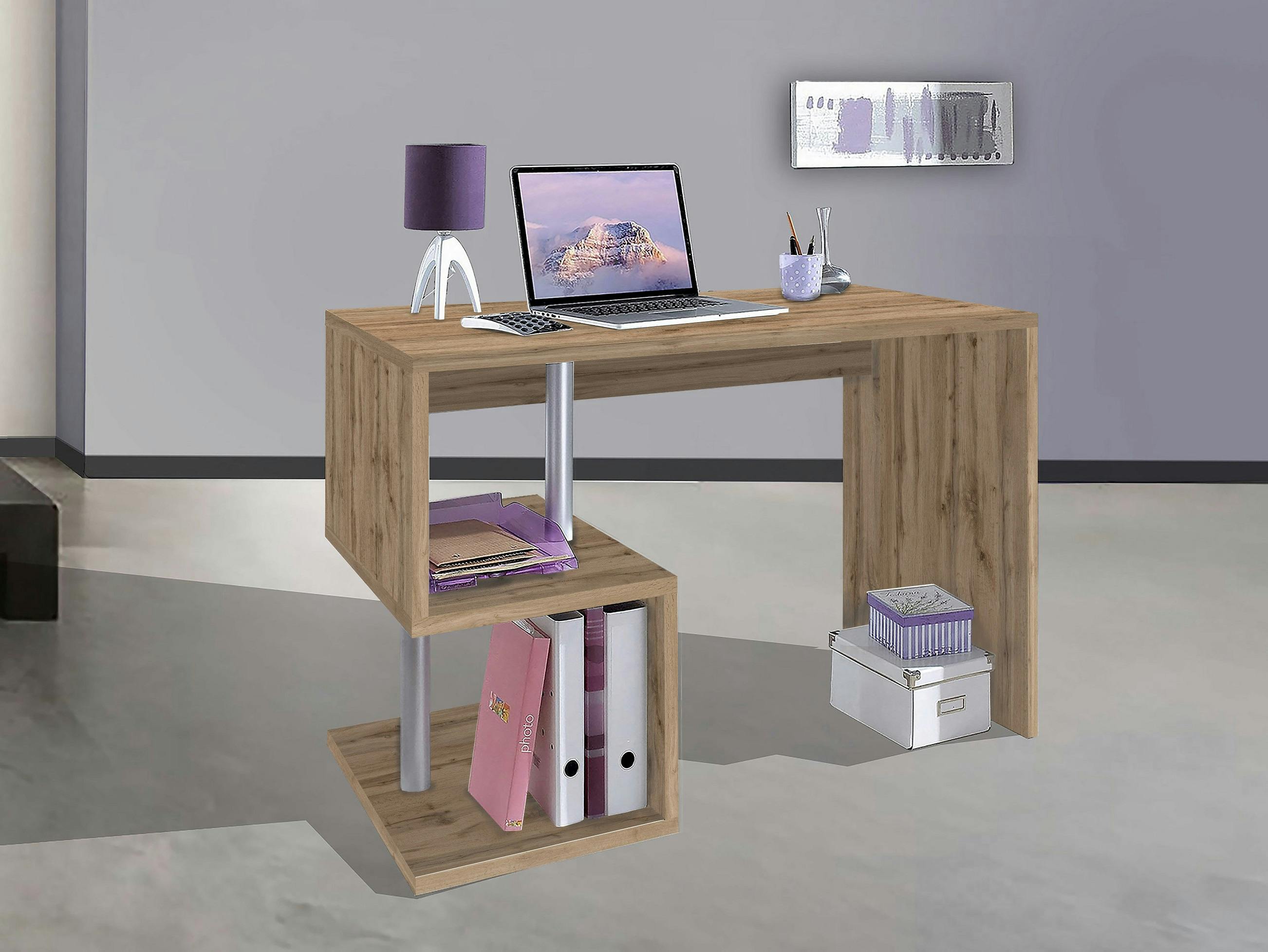 Web Furniture ESSE Scrivania Melaminico 100cm Rovere