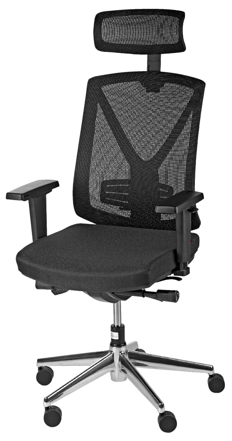 Chaise de bureau avec accoudoirs transparents - Chaise de bureau