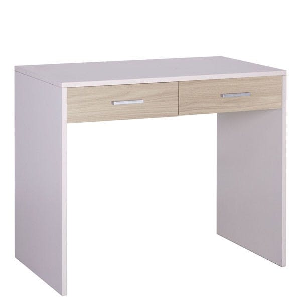 Scrivania ufficio bianco fiammato larga 120 cm. Scrivanie in legno porta pc  per arredamento camerette, dimensioni 73x120x73 cm.