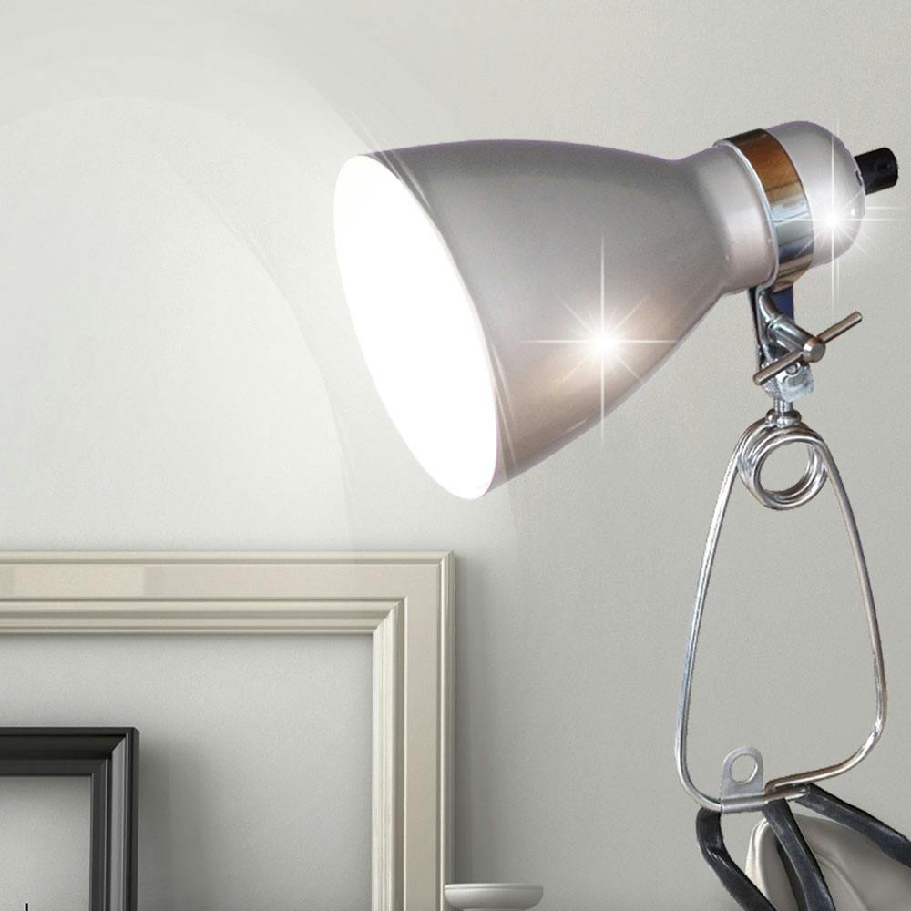 LED Klemm Strahler Lampe Wohn Zimmer Beleuchtung beweglicher Spot Lese Leuchte 