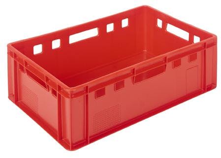 10 Stück Metzgerkiste Eurofleischerkiste Aufbewahrungsbox E2 Farbe Rot Gastlando 