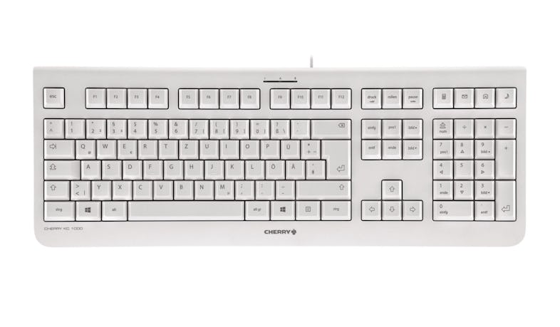 1000 KC | USB-Tastatur CHERRY weißgrau Marktplatz kabelgebunden METRO