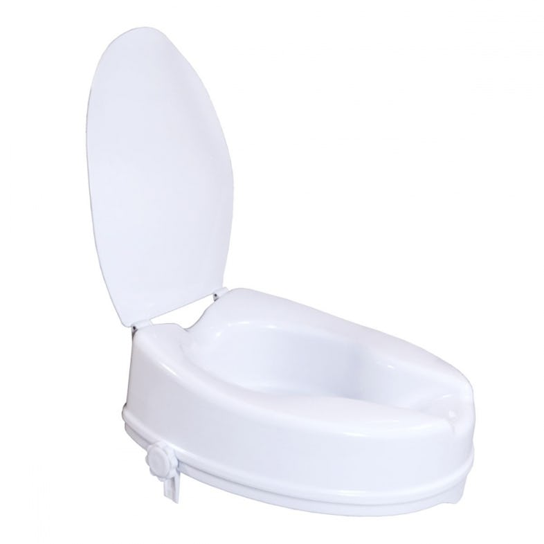 Mobiclinic Elevador WC para adultos con reposabrazos Tajo 19 cm