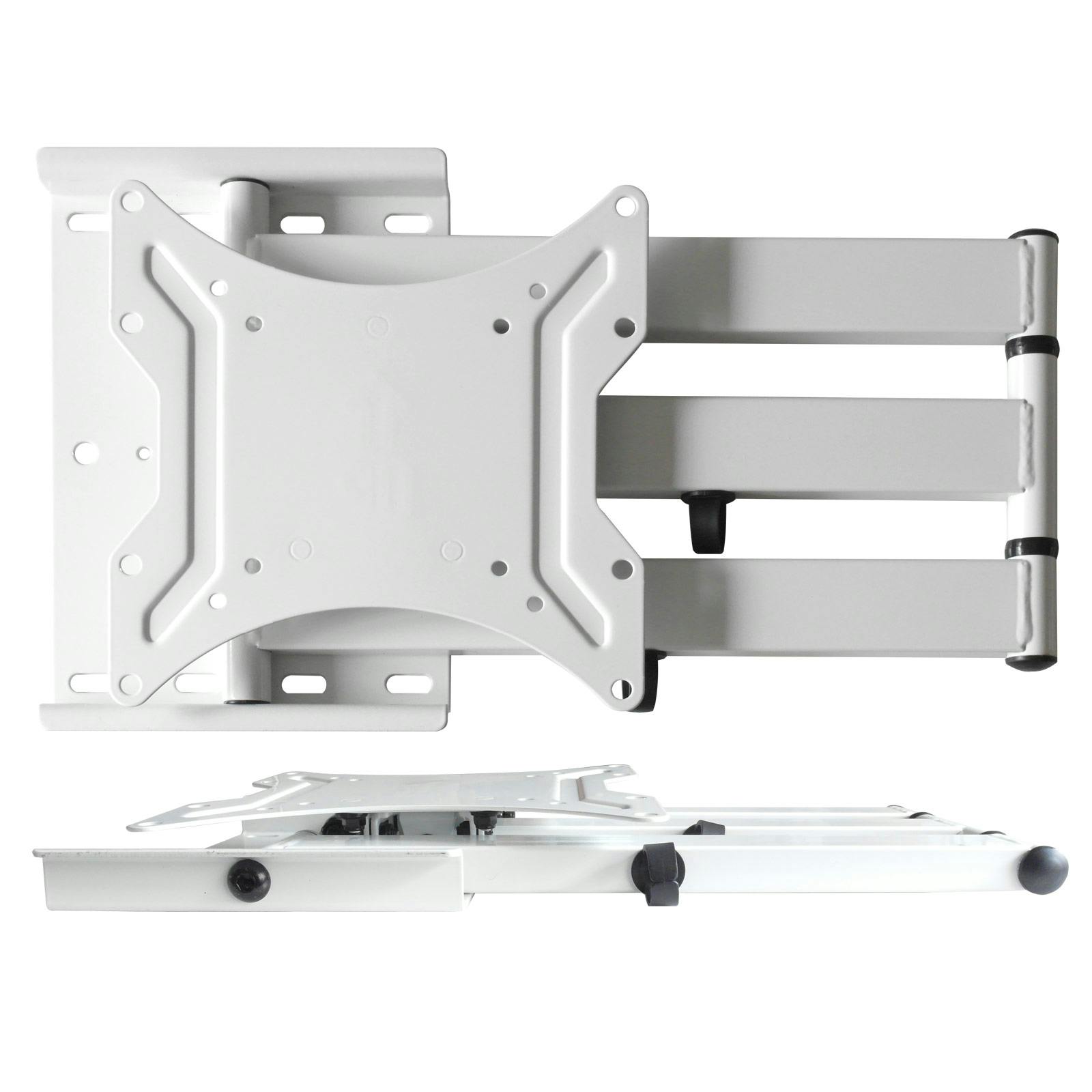 Fernseher Wandhalterung schwenkbar 16-65 Zoll ausziehbar bis 65 cm VESA 400  weiß Modell: L22LW