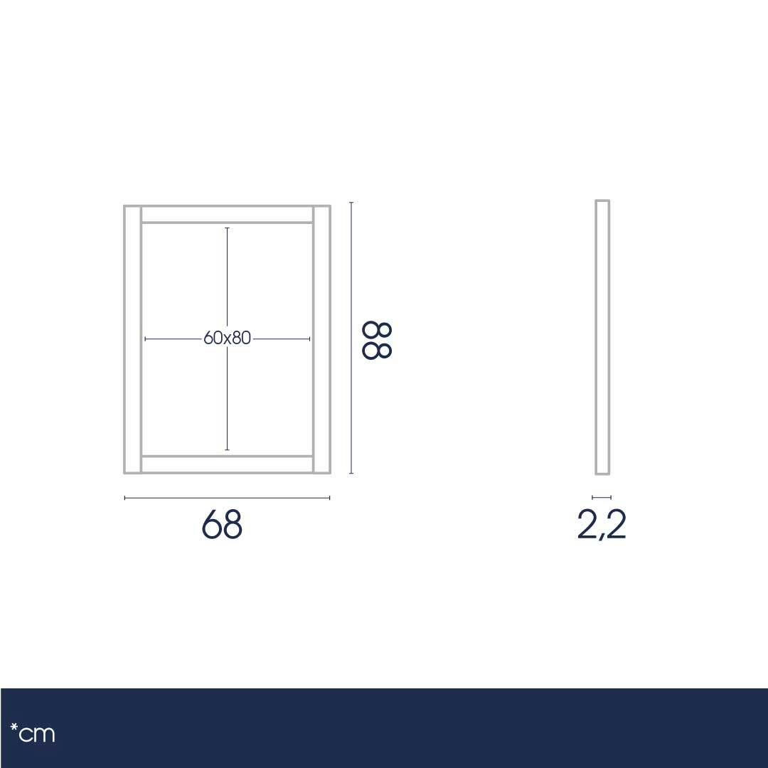 Lavagna a parete in ardesia cornice faggio cm 120x90 