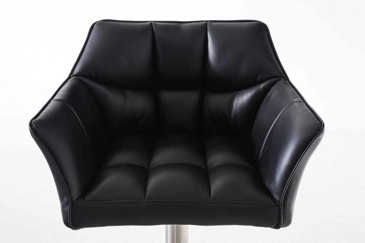 CLP Barhocker DAMASO - Höhenverstellbarer Tresenstuhl Mit Kunstleder & Fußstütze