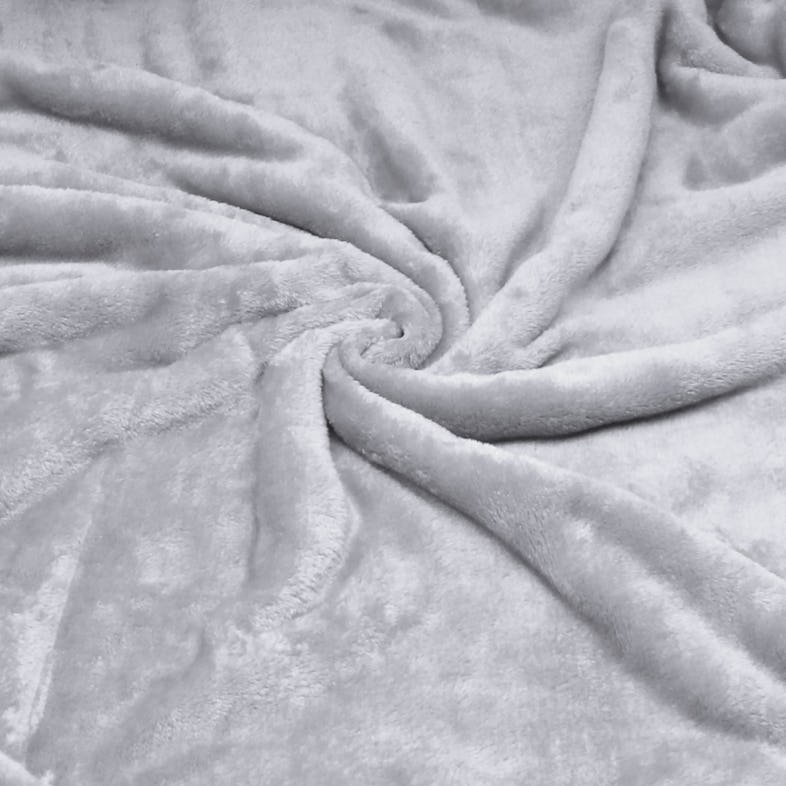 Manta Sofá Invierno Grande Sedalina Lisa y Borreguito Polar Sherpa  220x240cm Calentita Gruesa, Briebe, Gris Oscuro, , 