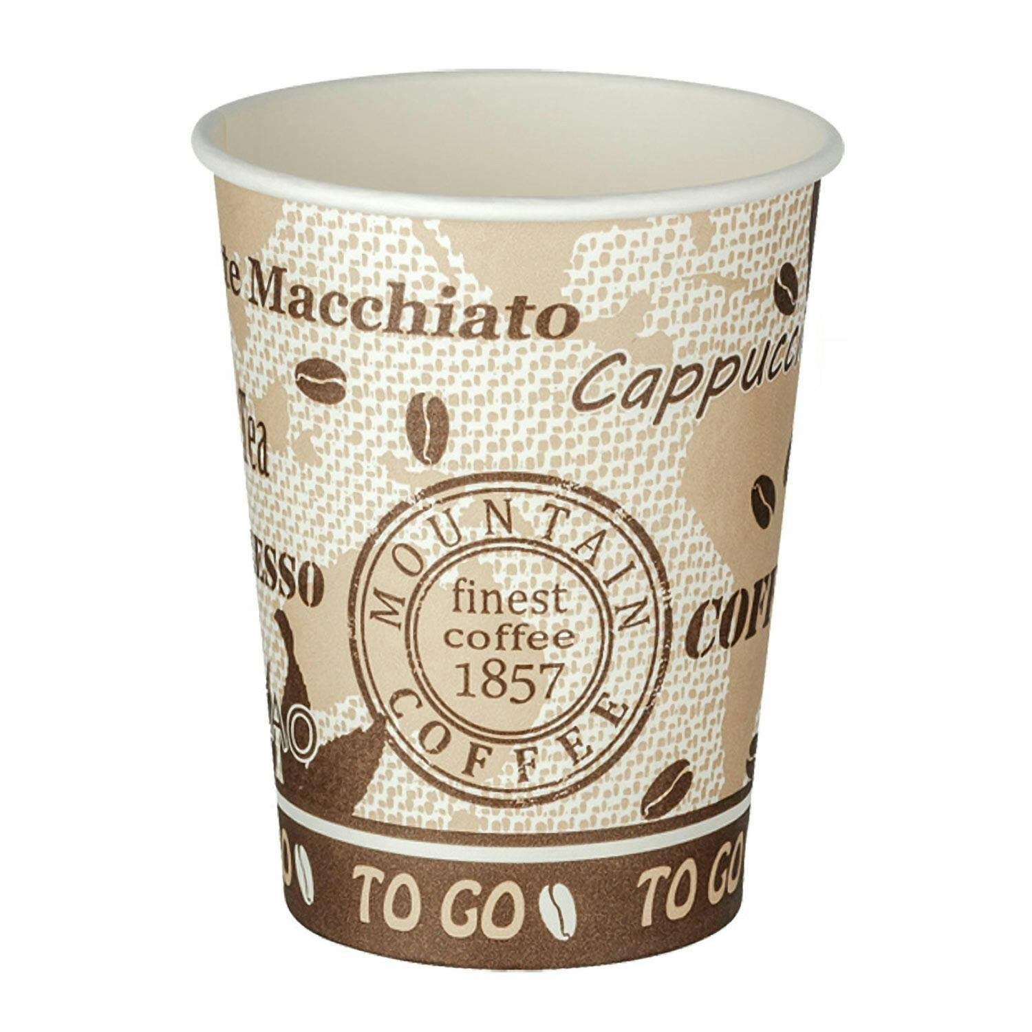 Kaffeebecher Coffee ToGo COFFEE DREAMS Pappe beschichtet 10oz 250 ml