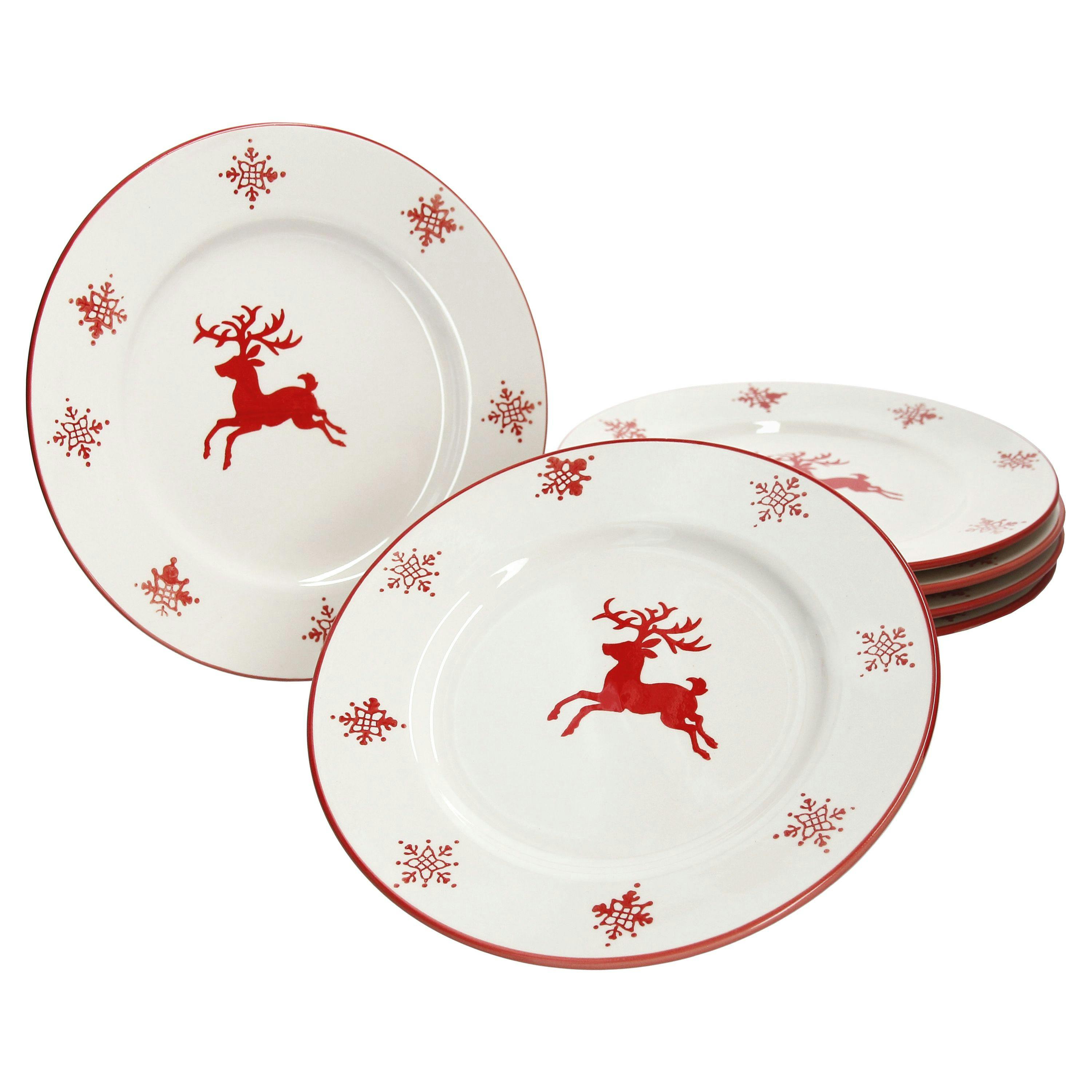 6er Set Dessertteller Weihnachten 21cm 23105201 METRO