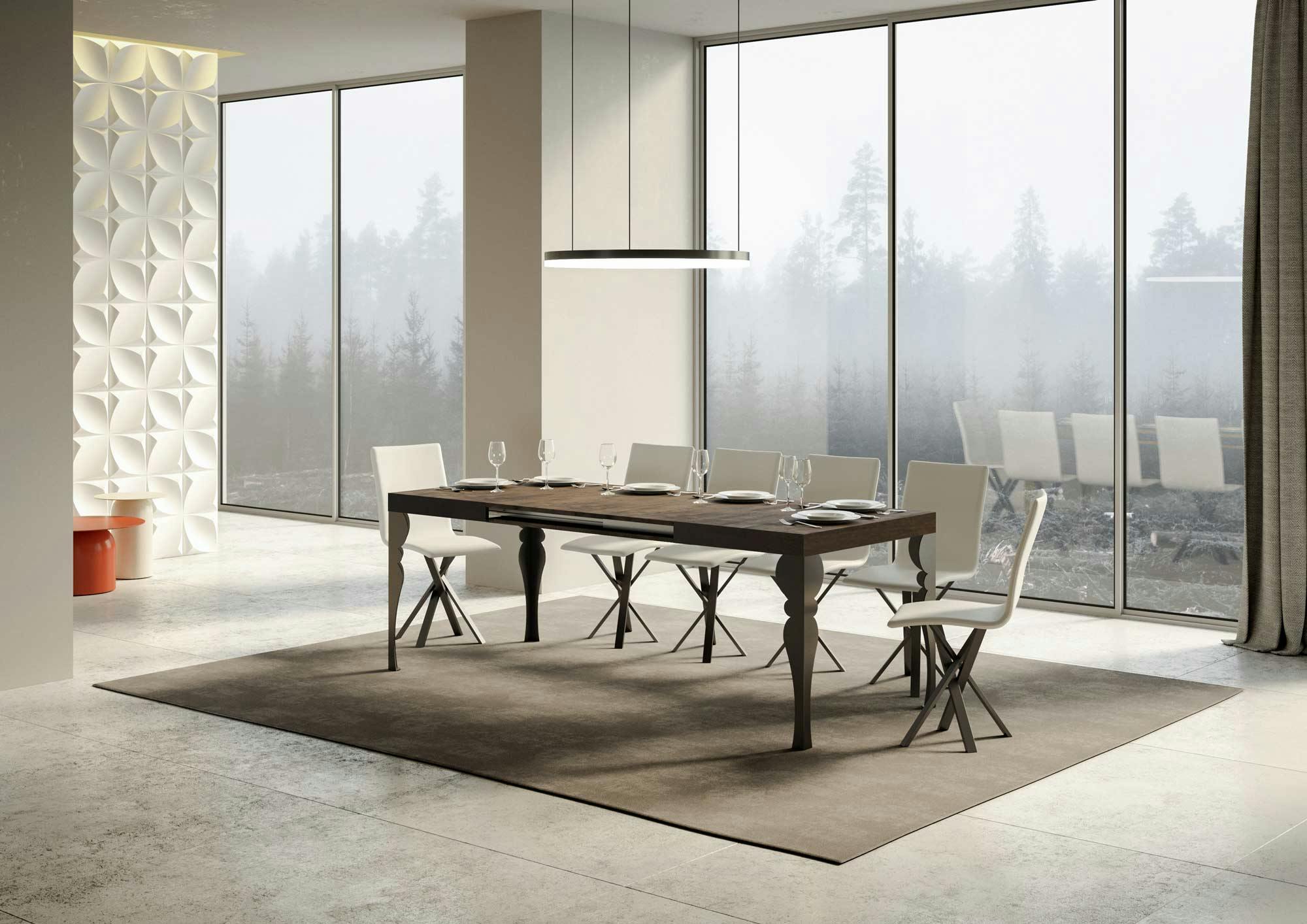 Volantis tavolo da pranzo allungabile 90x130-234cm design moderno