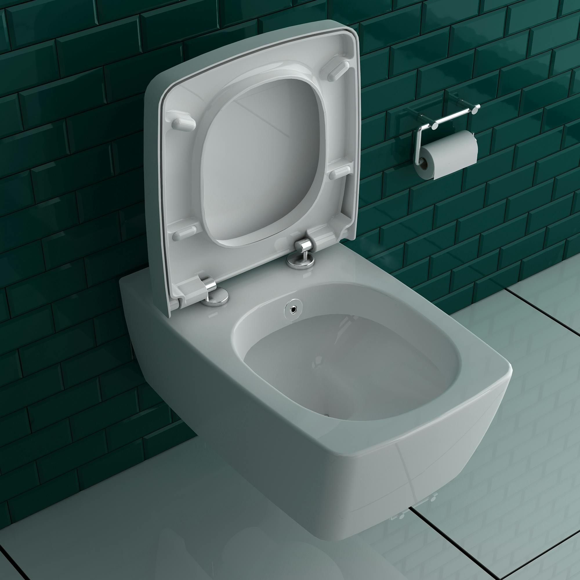 Vitra Metropole WC-Sitz Soft-Close Vitra Metropole Tiefspül WC inkl Bdfunktion 