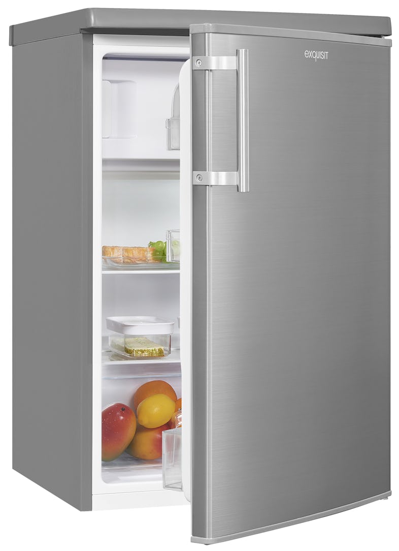 | Kühlschrank Exquisit KS16-4-HE-040D METRO Fassungsvermögen Marktplatz l 109 inoxlook,