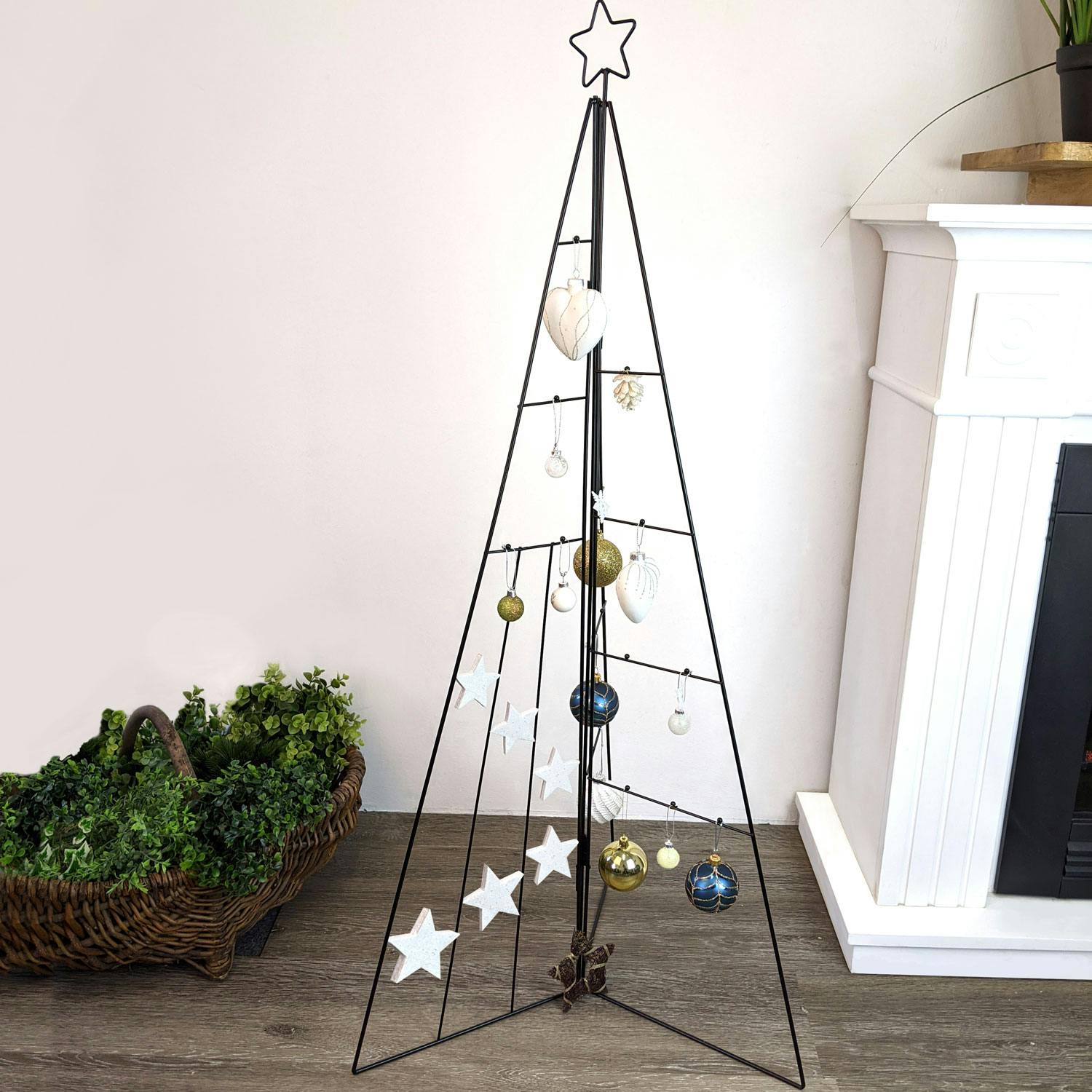 Weihnachtsdeko Aufsteller Weihnachtsbaum Metall Höhe 115cm METRO