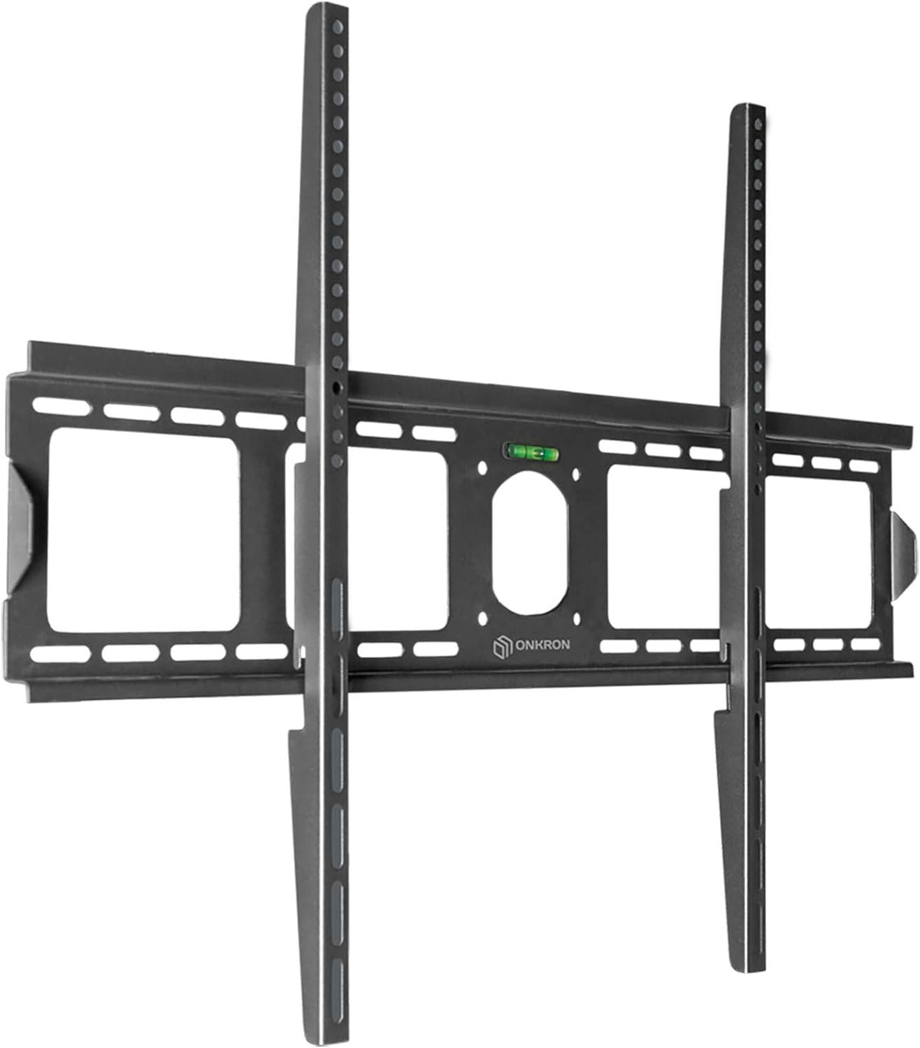 ONKRON Soporte de pared fijo para TV de 55-100, carga max 75 kg, negro  UF4-B