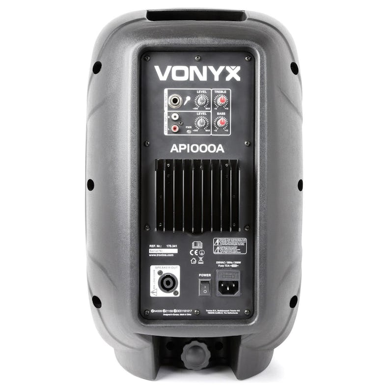 Enceinte sono amplifiée 10/25cm 400W - Vonyx AP1000A