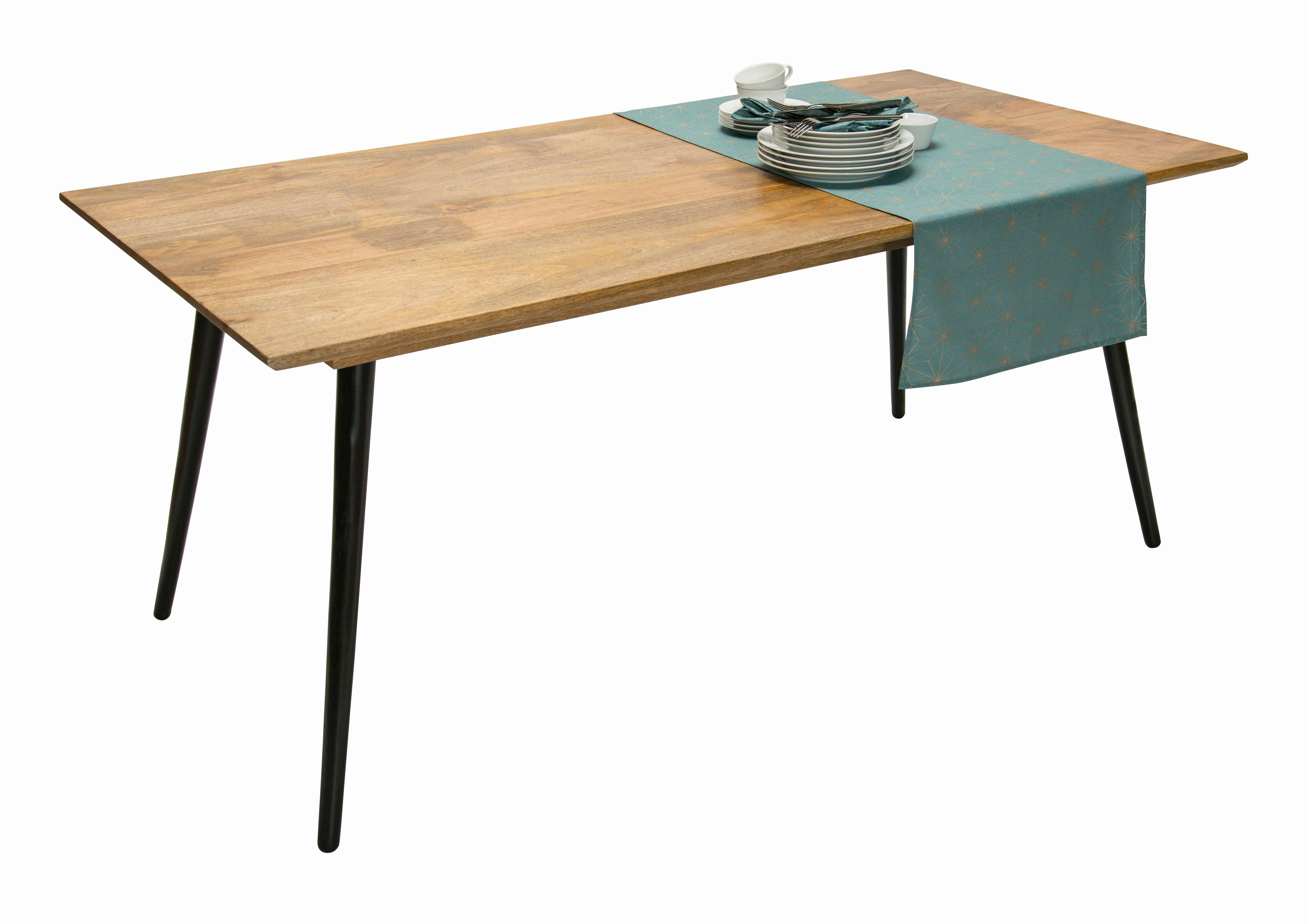SIT Möbel Tisch Tom Tailor | 4 Metallbeine | Platte Mangoholz | natur | B  140 x T 80 x H 77 cm | 12816-01 | Serie TOM TAILOR | METRO Marktplatz
