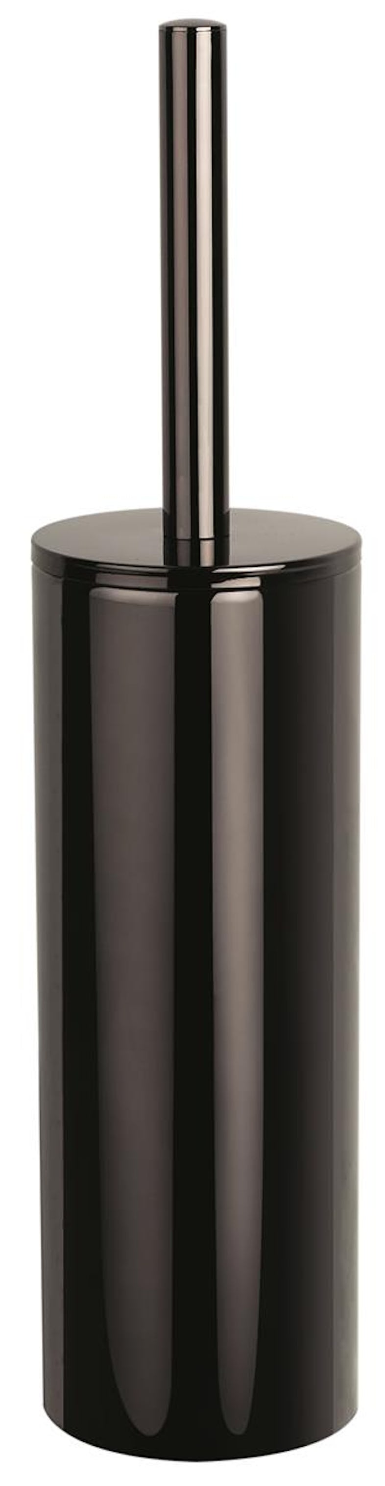 Spirella Klobürste METRO Bürste mit Schwarz hygienischem Behälter hochwertig Marktplatz WC Toilettenbürste „NYO“ | Edelstahl