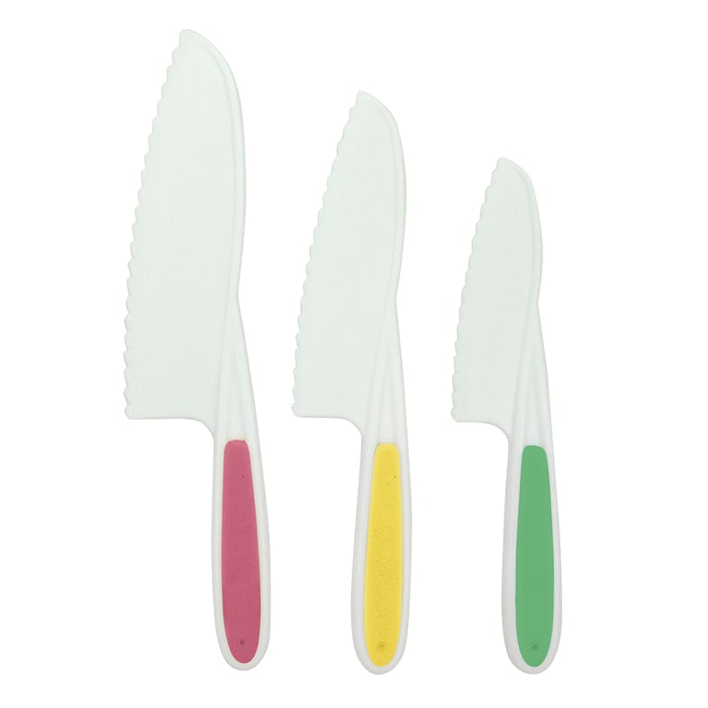 3 pièces de couteau en bois pour enfants, couteaux sûrs pour enfants de 2 à  8
