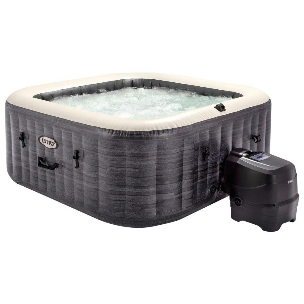 Jacuzzi hinchable Greystone Deluxe 4 personas 175x175 cm INTEX MAKRO