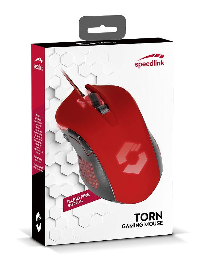 SPEEDLINK TORN Gaming Mouse, black-red | METRO Marktplatz