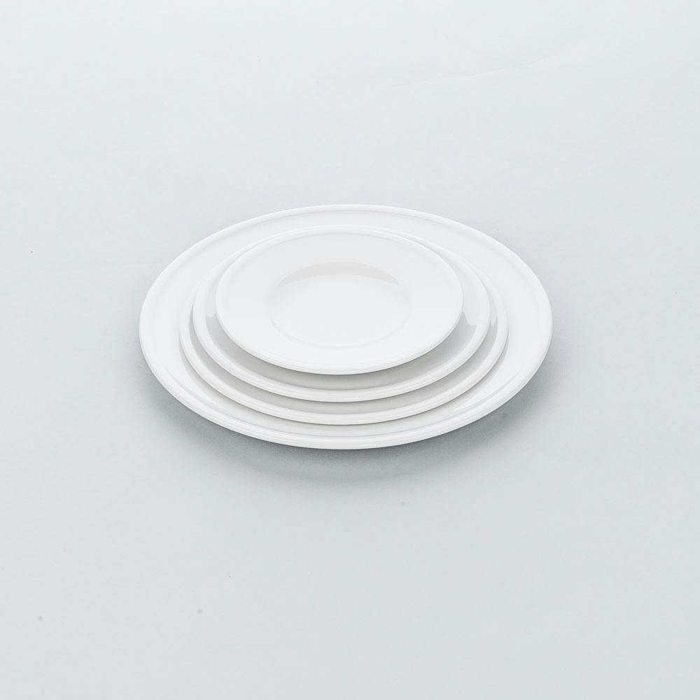 Serie Apulia B Teller flach coup eckig 180 x 180 mm Hotelporzellan weiß 6 Stück 