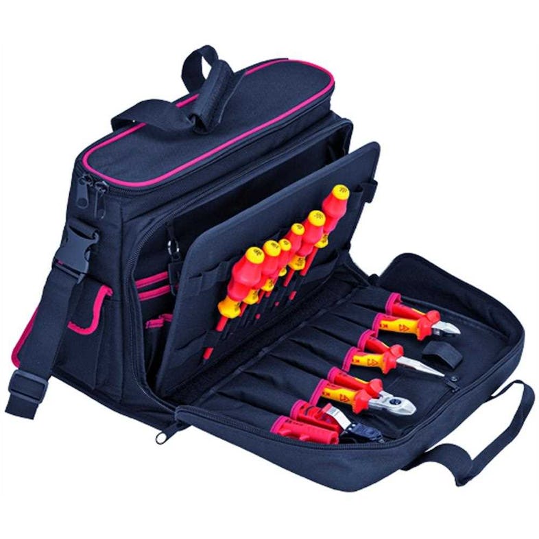 KNIPEX Werkzeugtasche mit gefütterter Innentasche für Laptop und