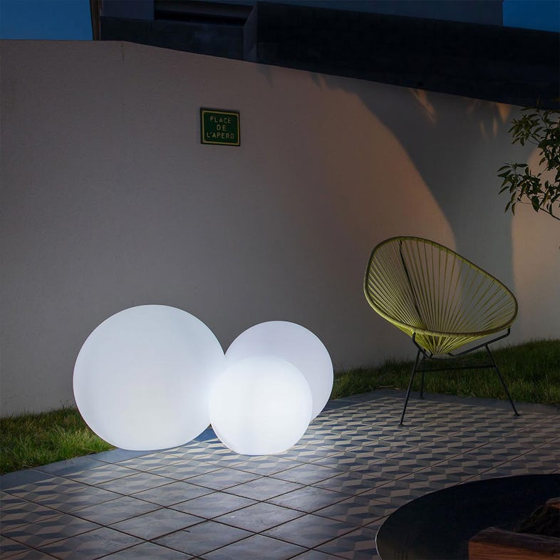 Boule Lumineuse 40cm Buly Lampe d'extérieur solaire + rechargeable