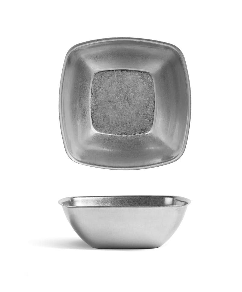 Viejo Valle Bowl Cuadrado Plata Vieja Inox Vintage12Cm
