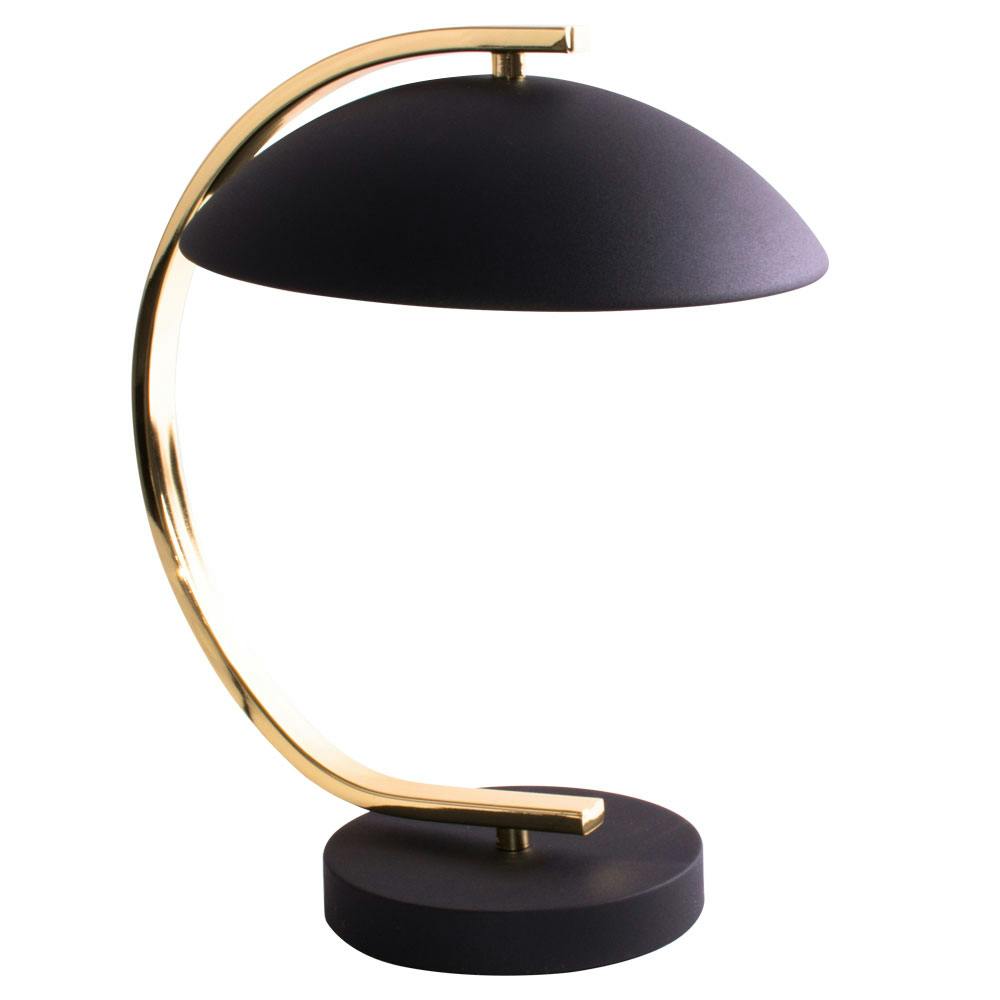 Nacht Schreib Tisch Leuchte schwarz gold Dekor Stanzungen Design Lese Lampe 