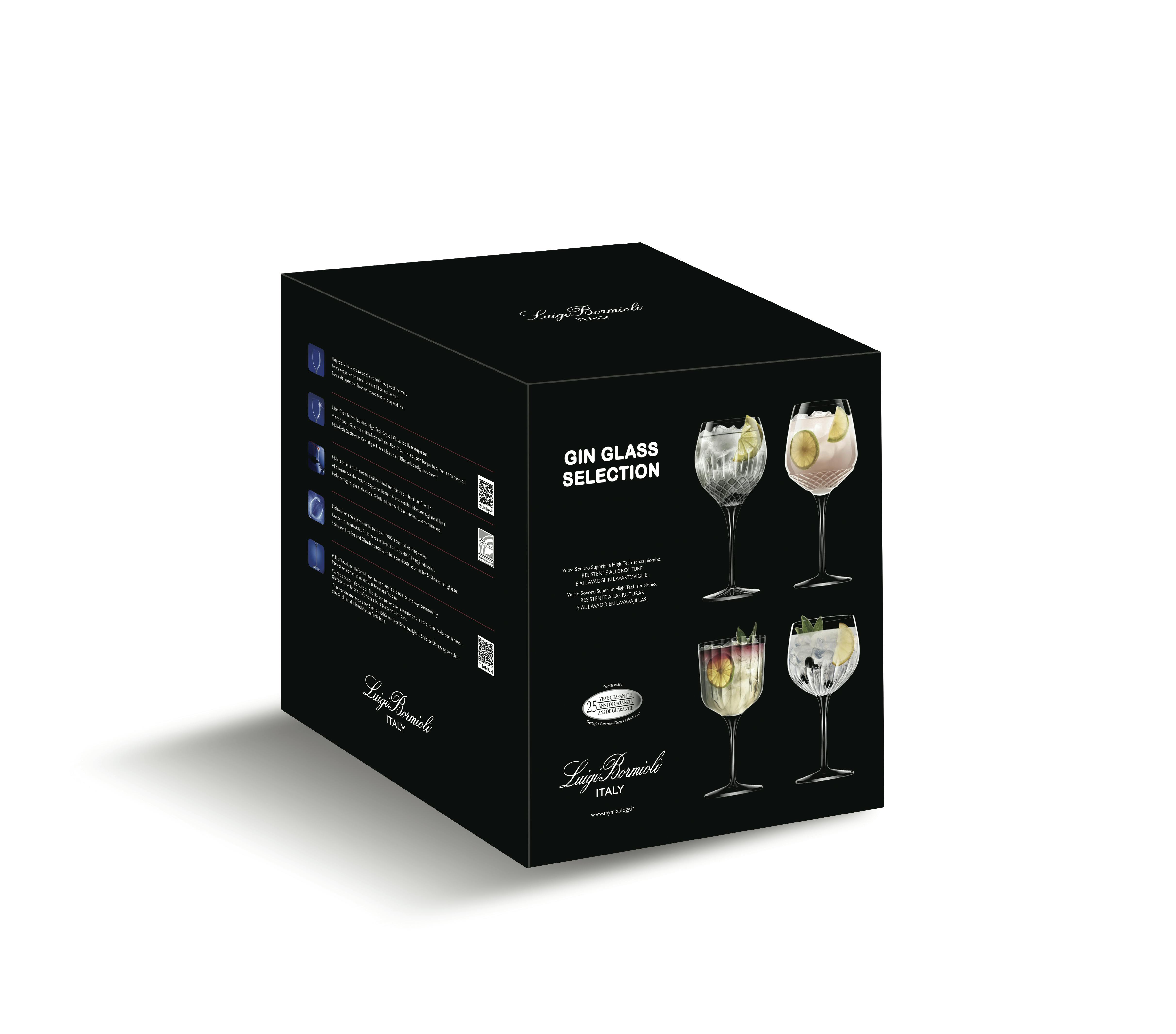 Luigi Bormioli Set 4 Calici Mixology Gin Set