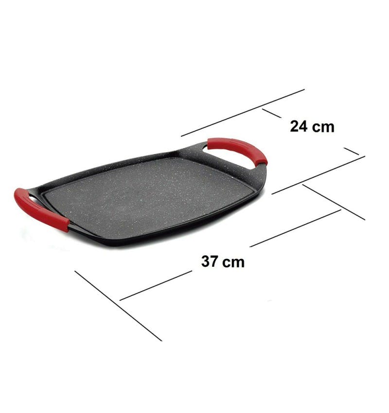 Plancha De Asar A La Piedra 47cm Libre Pfoa Y Cadmio Para Gas, Eléctrica,  Vitro E Inducción con Ofertas en Carrefour