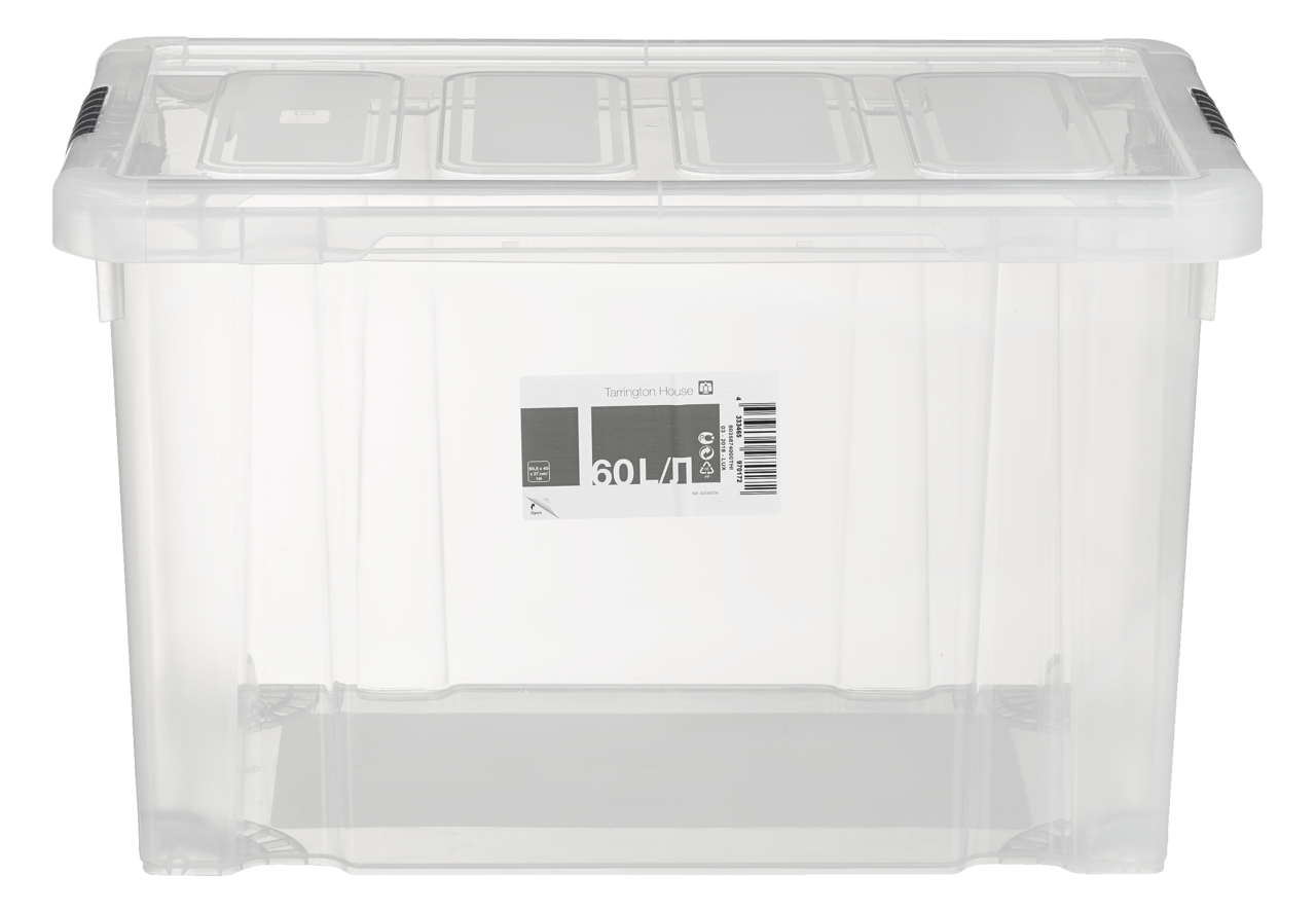 Tarrington House Clear Box, mit Deckel, 60 l, transparent METRO