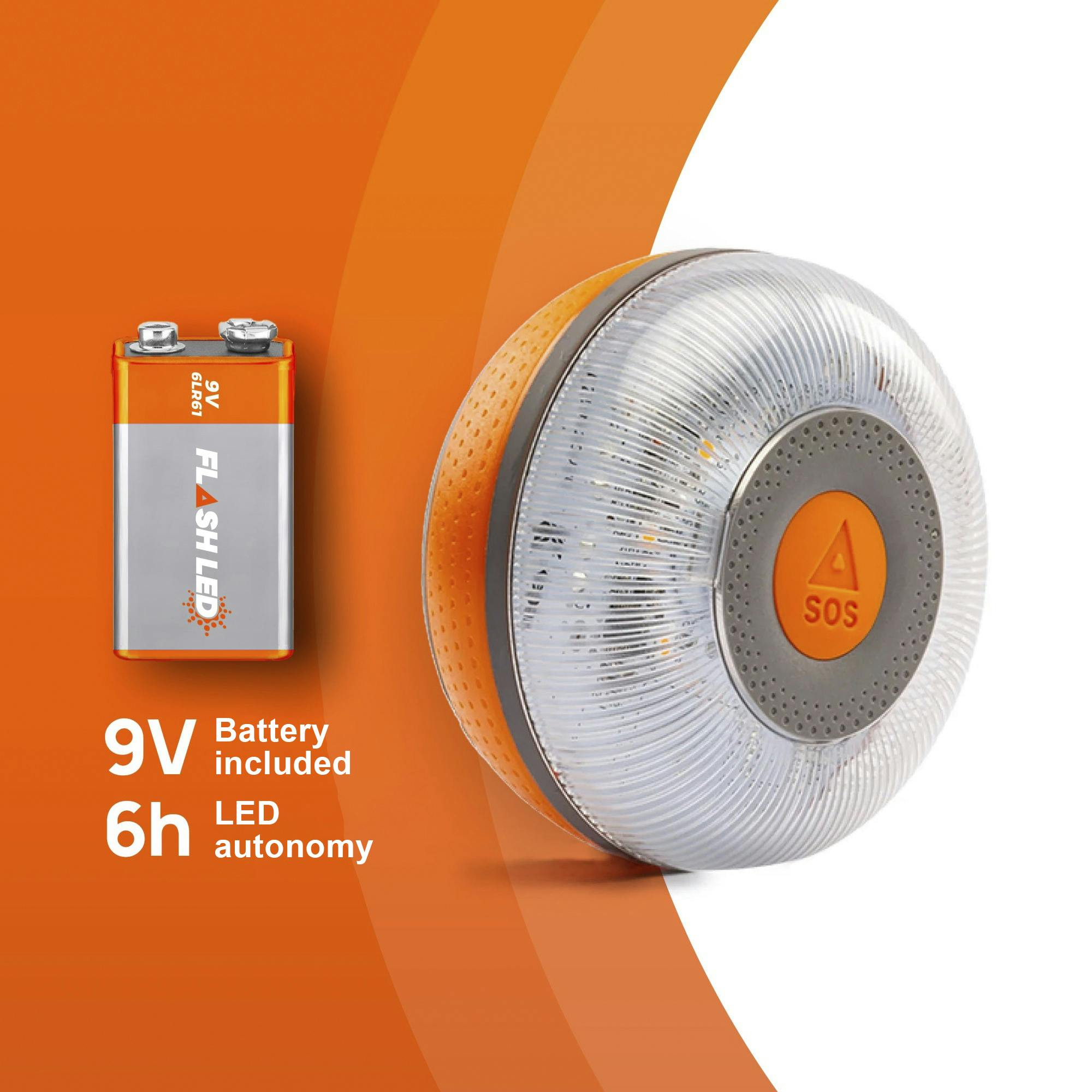 FlashLED SOS Luz de Emergencia V16 Conectada Homologada