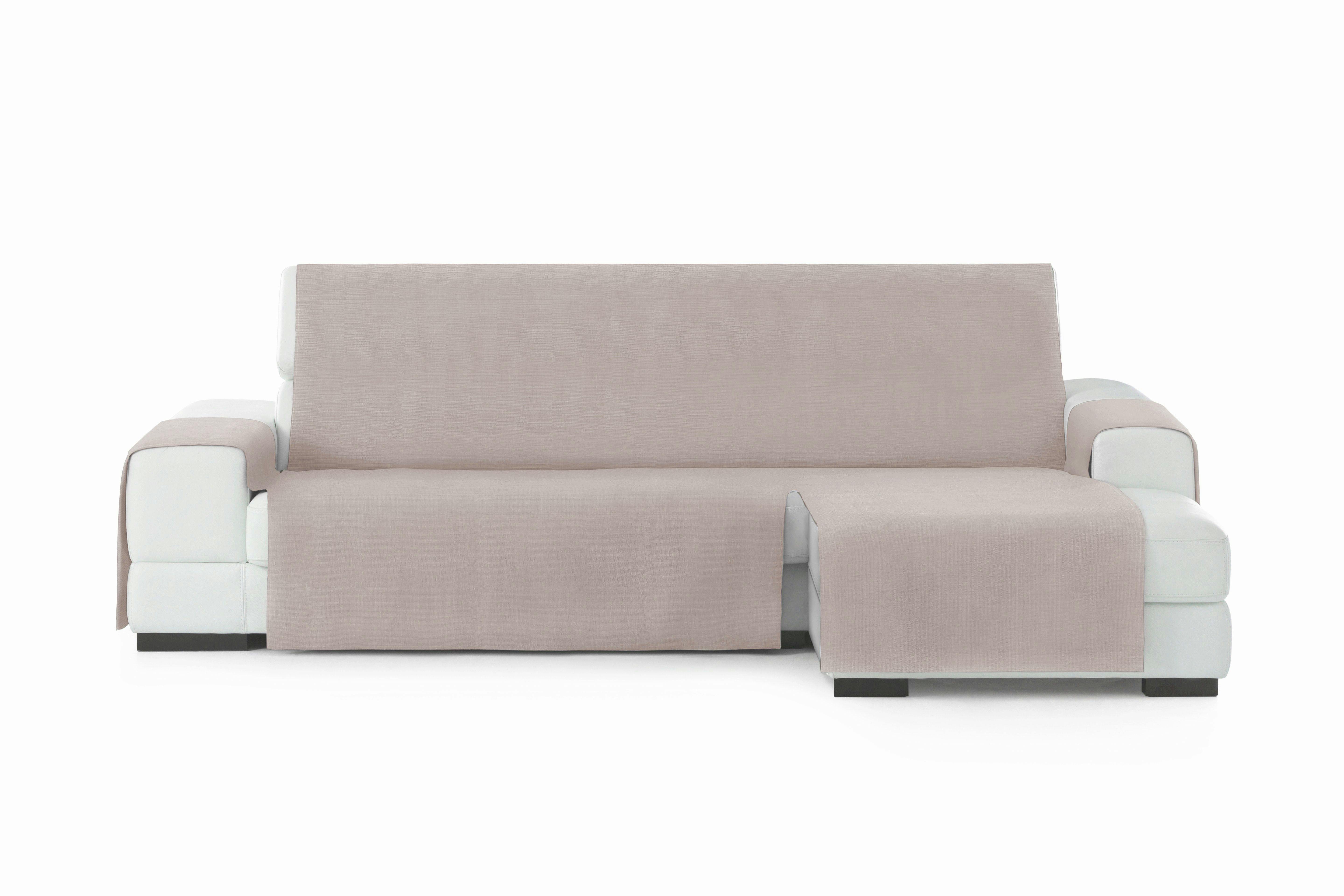 Funda para sofa chaise longue 240 cm brazo derecho - Leire - Color 11 Beige  oscuro