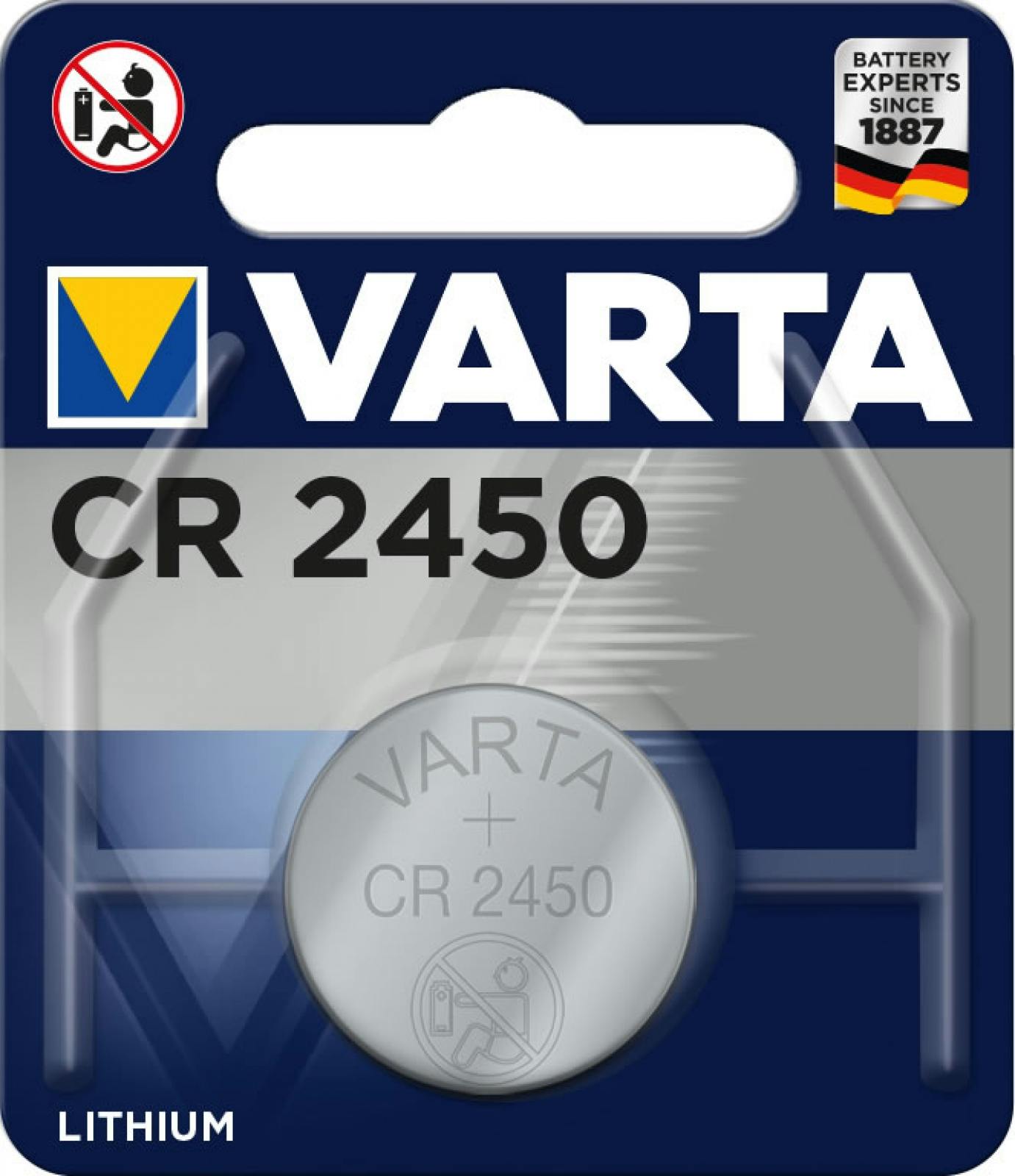 Pile bouton VARTA CR2450 3V 560MAH