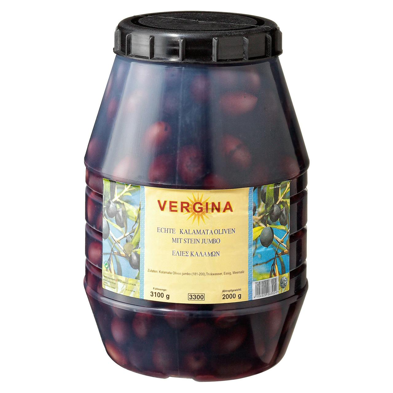 Vergina Kalamata Oliven mit Stein (2 kg) | METRO