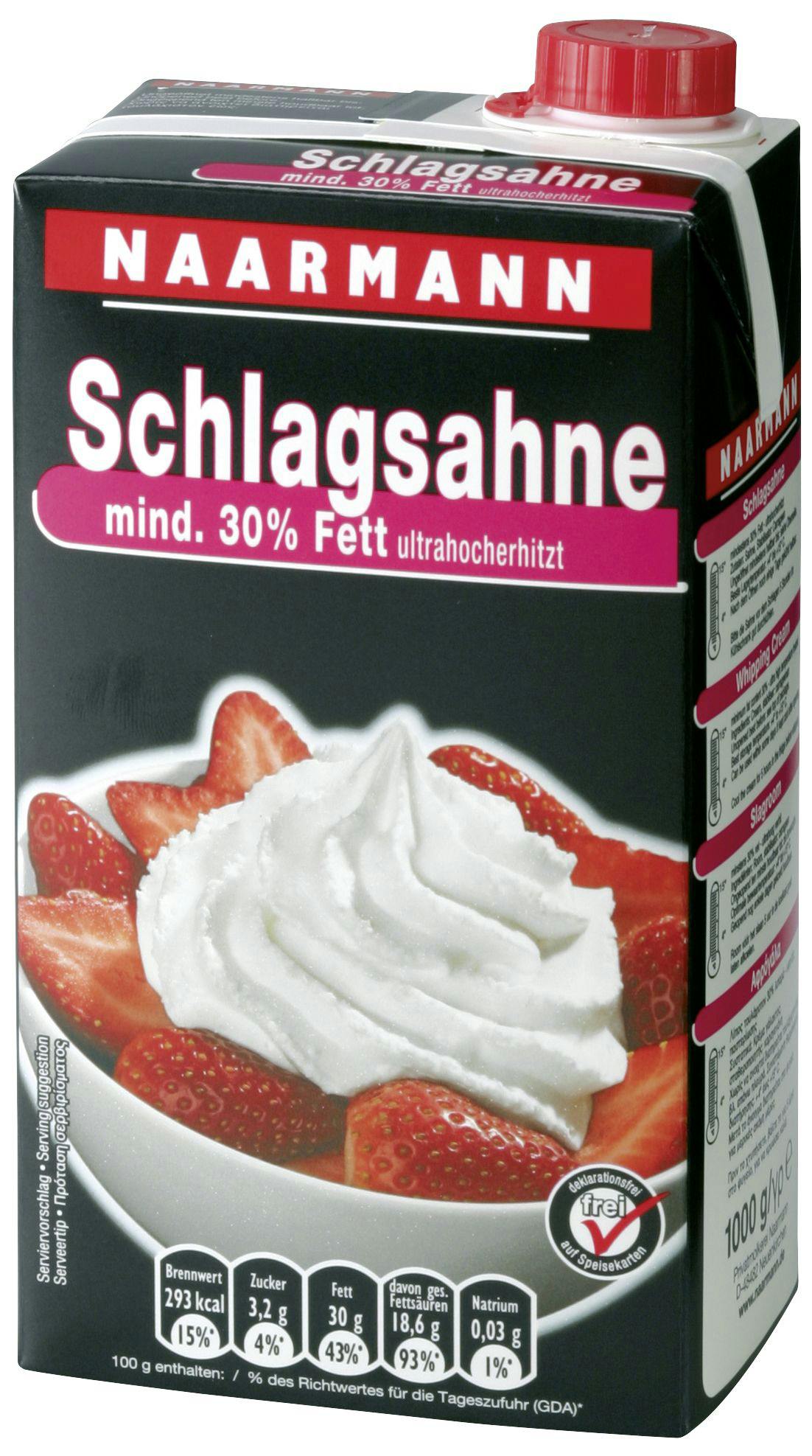 Naarmann H-Schlagsahne 30 % fett (1 kg) | METRO Marktplatz