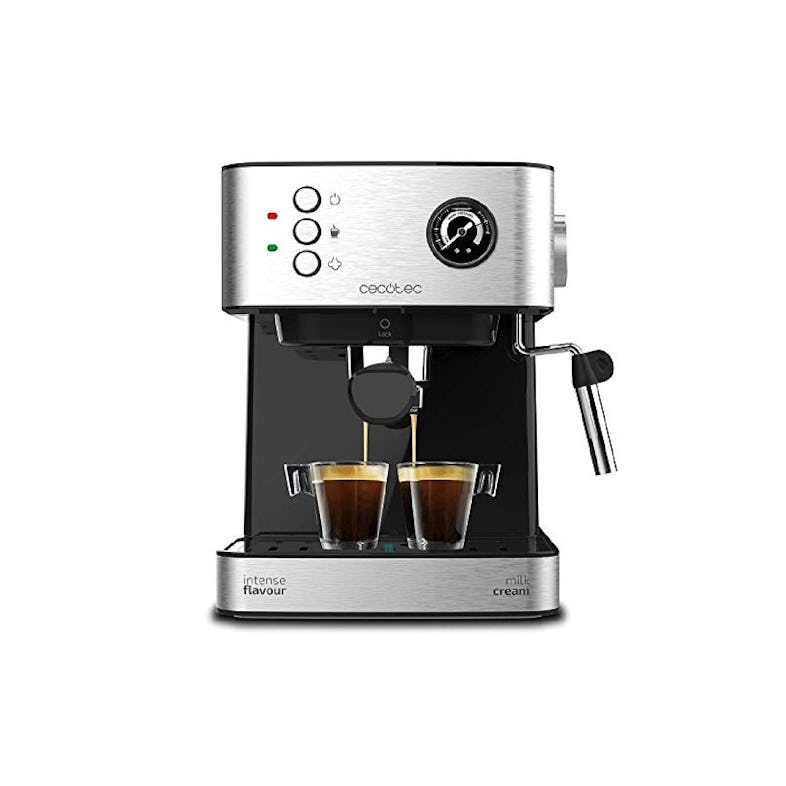 Cecotec Cafetera Express Power Espresso 20 Bares con Manómetro